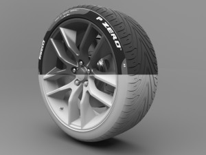 realistic tire wheel 16 Modelo 3D