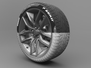 realistic tire wheel 16 Modelo 3D