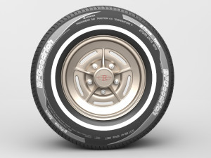 classic realistic tire 1 Model 3D