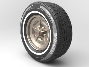 classic realistic tire 1 Model 3D