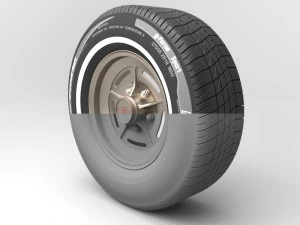 classic realistic tire 1 3D Model