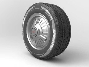classic realistic tire 2 3D Model