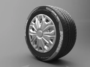 realistic transit tire wheel 3D Model