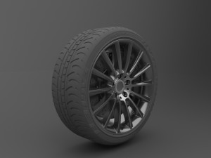 realistic tire wheel collections 3Dモデル
