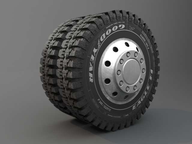 tir tre wheel 3D-Modell .c4d .max .obj .3ds .fbx .stl .blend 