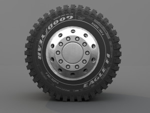 tir tre wheel 3D-Modell