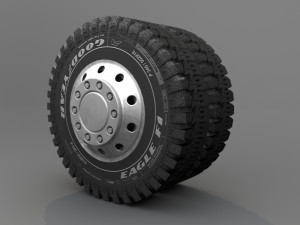 tir tre wheel 3D-Modell