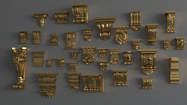 decor columne collections 3D-Modell .c4d .max .obj .3ds .fbx .stl .blend 