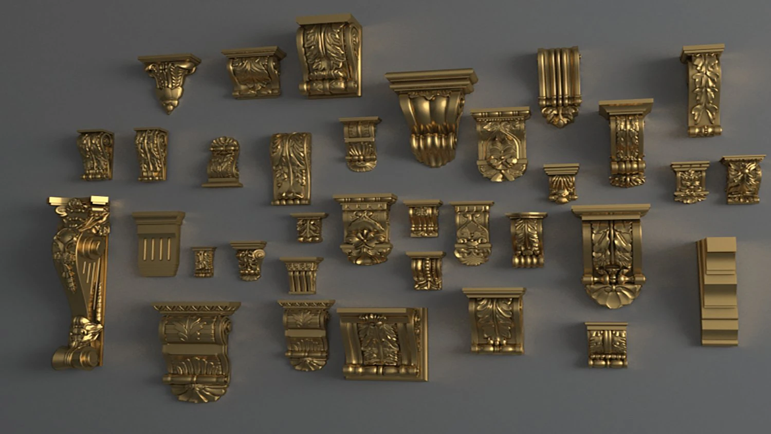 decor columne collections 3D Model .c4d .max .obj .3ds .fbx .stl .blend 