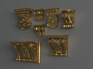 decor columne collections 3D Model