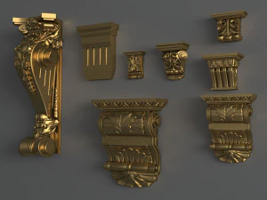 decor columne collections 3D Model
