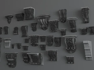 decor columne collections 3D Model