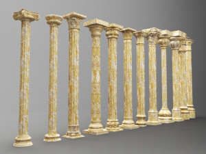columns collections Modelo 3D