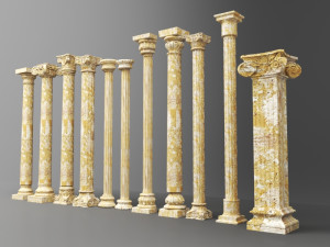 columns collections Modelo 3D