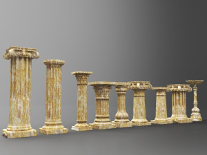 columns collections Modelo 3D