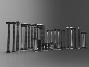 columns collections Modelo 3D
