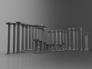 columns collections Modelo 3D