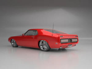 1969 shelby gt500 3D Model