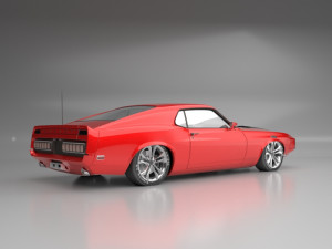 1969 shelby gt500 Modèle 3D