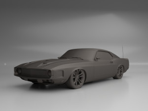 1969 shelby gt500 Modèle 3D