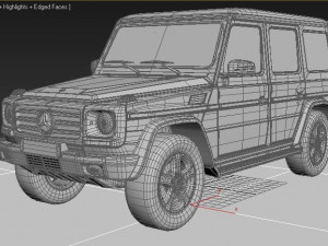 mercedes jeep car 4x4 Modèle 3D
