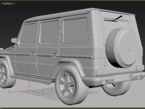 mercedes jeep car 4x4 Modèle 3D