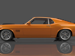 1970 Mustang Boss 429 Modèle 3D