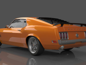1970 Mustang Boss 429 Modèle 3D