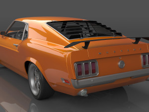 1970 Mustang Boss 429 Modèle 3D