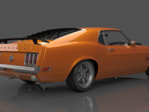 1970 Mustang Boss 429 Modèle 3D