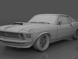 1970 Mustang Boss 429 Modèle 3D