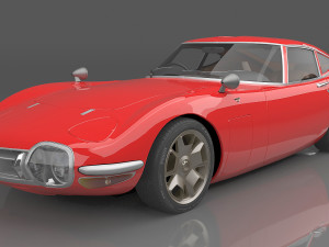 1969 Toyota 2000GT 3D मॉडल