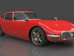 1969 Toyota 2000GT 3D Model