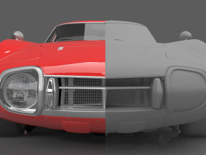 1969 Toyota 2000GT 3D 模型