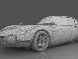 1969 Toyota 2000GT 3D Model