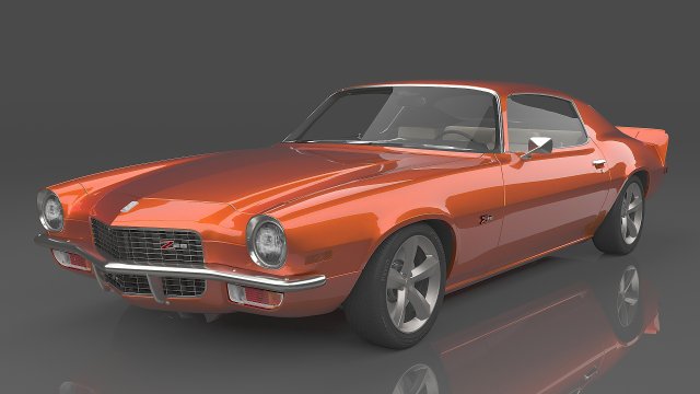 1970 Chevrolet Camaro Z28 3D 模型 .c4d .max .obj .3ds .fbx .stl .blend 