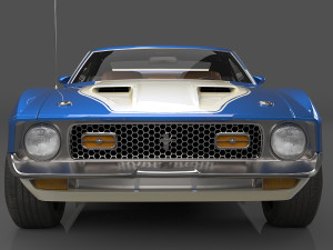1971 Mustang Mach 1 3Dモデル