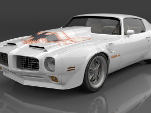 1973 Pontiac Firebird Trans Am 3D मॉडल
