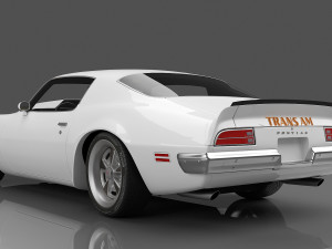1973 Pontiac Firebird Trans Am 3D 모델
