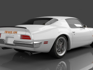 1973 Pontiac Firebird Trans Am 3D 모델