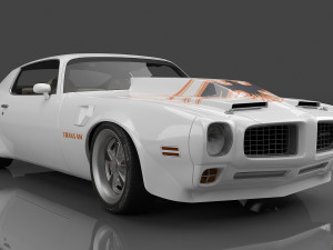 1973 Pontiac Firebird Trans Am 3D 모델