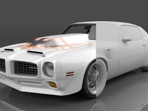 1973 Pontiac Firebird Trans Am 3D 모델
