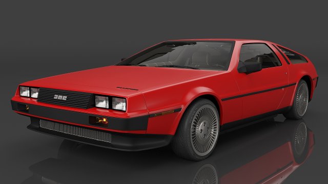 1982 DeLorean DMC Modèle 3D .c4d .max .obj .3ds .fbx .stl .blend 