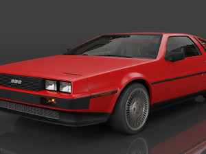 1982 DeLorean DMC Modelo 3D
