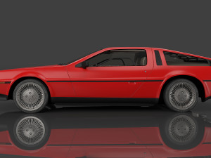 1982 DeLorean DMC Modèle 3D