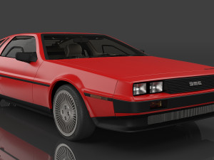1982 DeLorean DMC Modèle 3D