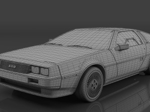 1982 DeLorean DMC Modèle 3D