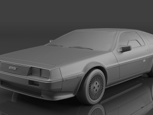 1982 DeLorean DMC Modèle 3D