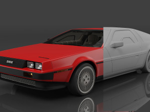 1982 DeLorean DMC Modèle 3D