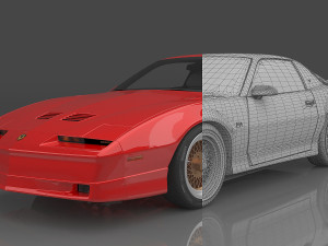 1987 Pontiac Firebird Trans Am GTA 3D 模型